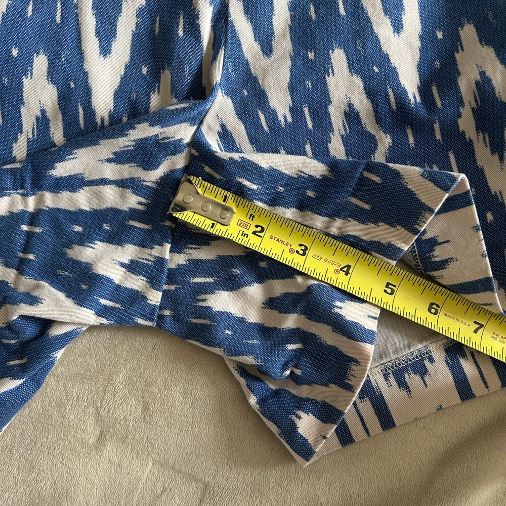 Blue and white JCrew shorts, size 8 - Picture 5 of 8